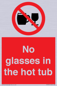 PV7931: No glasses in the hot tub