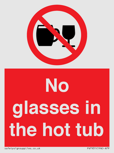 PV7931: No glasses in the hot tub