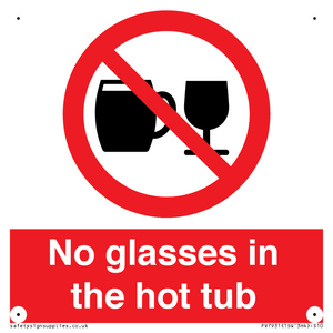 PV7931: No glasses in the hot tub