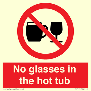 PV7931: No glasses in the hot tub