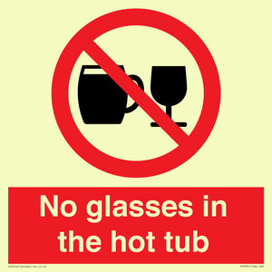 PV7931: No glasses in the hot tub