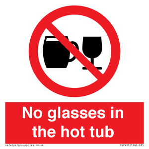 PV7931: No glasses in the hot tub