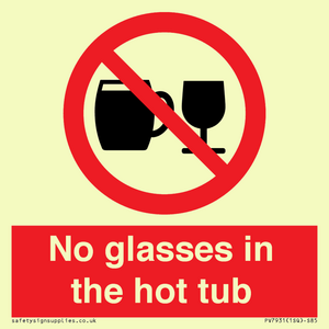 PV7931: No glasses in the hot tub