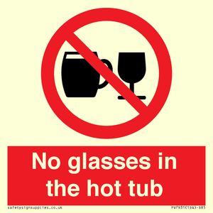 PV7931: No glasses in the hot tub