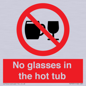 PV7931: No glasses in the hot tub