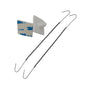 budget sign hanging kit with 2 extendable wires and self-adhesive button fixings