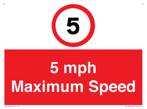 RV15804: 5 mph Maximum Speed