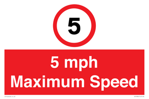 RV15804: 5 mph Maximum Speed