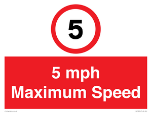 RV15804: 5 mph Maximum Speed