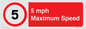 RV15804: 5 mph Maximum Speed