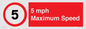 RV15804: 5 mph Maximum Speed