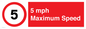 RV15804: 5 mph Maximum Speed