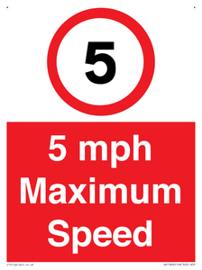 RV15804: 5 mph Maximum Speed