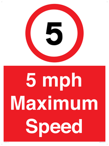 RV15804: 5 mph Maximum Speed