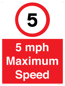 RV15804: 5 mph Maximum Speed