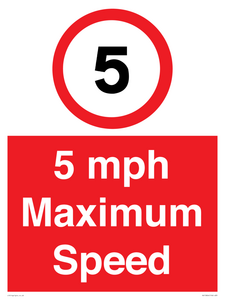 RV15804: 5 mph Maximum Speed