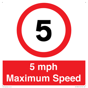 RV15804: 5 mph Maximum Speed
