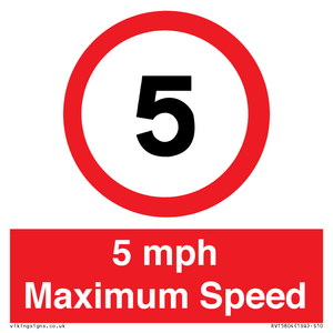 RV15804: 5 mph Maximum Speed