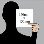 Size: 150x150mm / Stainless Steel 1mm / No Holes