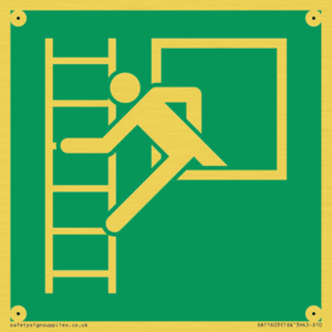 SA11603: E016 safe condition emergency window escape ladder