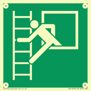 SA11603: E016 safe condition emergency window escape ladder