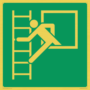 SA11603: E016 safe condition emergency window escape ladder