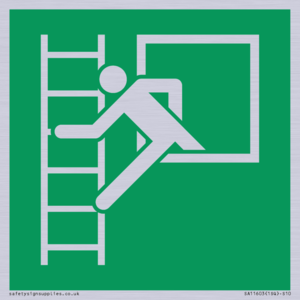 SA11603: E016 safe condition emergency window escape ladder