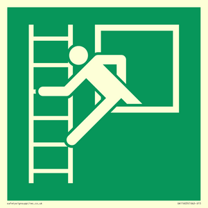 SA11603: E016 safe condition emergency window escape ladder