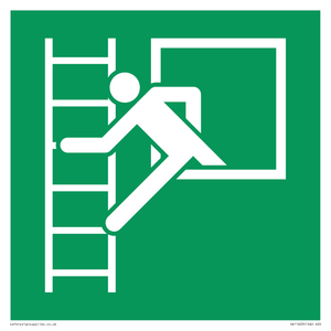 SA11603: E016 safe condition emergency window escape ladder