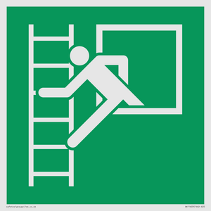 SA11603: E016 safe condition emergency window escape ladder