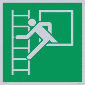 SA11603: E016 safe condition emergency window escape ladder
