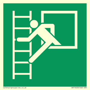 SA11603: E016 safe condition emergency window escape ladder