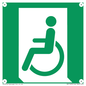 SA11623: E026 safe condition emergency exit for people unable to walk or with walking impairment (left)