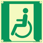 SA11623: E026 safe condition emergency exit for people unable to walk or with walking impairment (left)