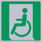 SA11623: E026 safe condition emergency exit for people unable to walk or with walking impairment (left)