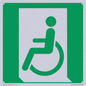 SA11623: E026 safe condition emergency exit for people unable to walk or with walking impairment (left)