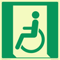 SA11623: E026 safe condition emergency exit for people unable to walk or with walking impairment (left)