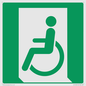 SA11623: E026 safe condition emergency exit for people unable to walk or with walking impairment (left)
