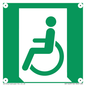 SA11623: E026 safe condition emergency exit for people unable to walk or with walking impairment (left)