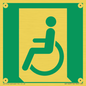 SA11623: E026 safe condition emergency exit for people unable to walk or with walking impairment (left)