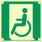 SA11623: E026 safe condition emergency exit for people unable to walk or with walking impairment (left)