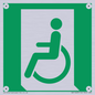 SA11623: E026 safe condition emergency exit for people unable to walk or with walking impairment (left)