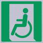 SA11623: E026 safe condition emergency exit for people unable to walk or with walking impairment (left)