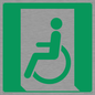 SA11623: E026 safe condition emergency exit for people unable to walk or with walking impairment (left)