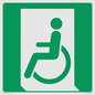 SA11623: E026 safe condition emergency exit for people unable to walk or with walking impairment (left)