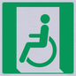 SA11623: E026 safe condition emergency exit for people unable to walk or with walking impairment (left)