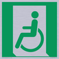 SA11623: E026 safe condition emergency exit for people unable to walk or with walking impairment (left)