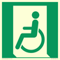 SA11623: E026 safe condition emergency exit for people unable to walk or with walking impairment (left)