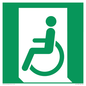 SA11623: E026 safe condition emergency exit for people unable to walk or with walking impairment (left)