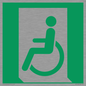 SA11623: E026 safe condition emergency exit for people unable to walk or with walking impairment (left)